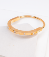 Classic Gold Sleek Bangle Bracelet(BR-230)