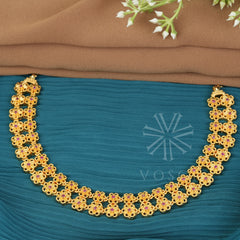 gold toned choker for women