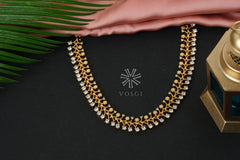 gold toned necklace set