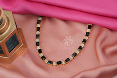 black stone necklace