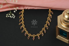 gold toned necklace set for women