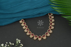 gold toned necklace set