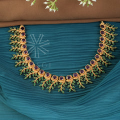 green stone necklace for women