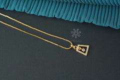gold toned necklace with pendant