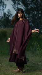 Wine Colored Anarkali