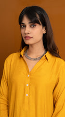 Mustard Yellow Linen Co-ords Set