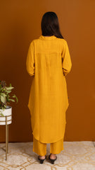 Mustard Yellow Linen Co-ords Set