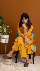 Mustard Yellow Linen Co-ords Set