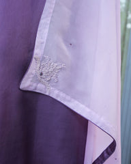 Purple Modal Satin Hand Embroidered Kurta Set