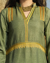 Sage Green and Powder Blue Kurta Set