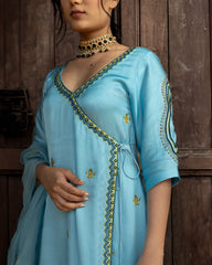 Powder Blue Anarkali