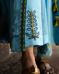 Powder Blue Anarkali