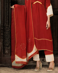 Royal Red Kurta Set