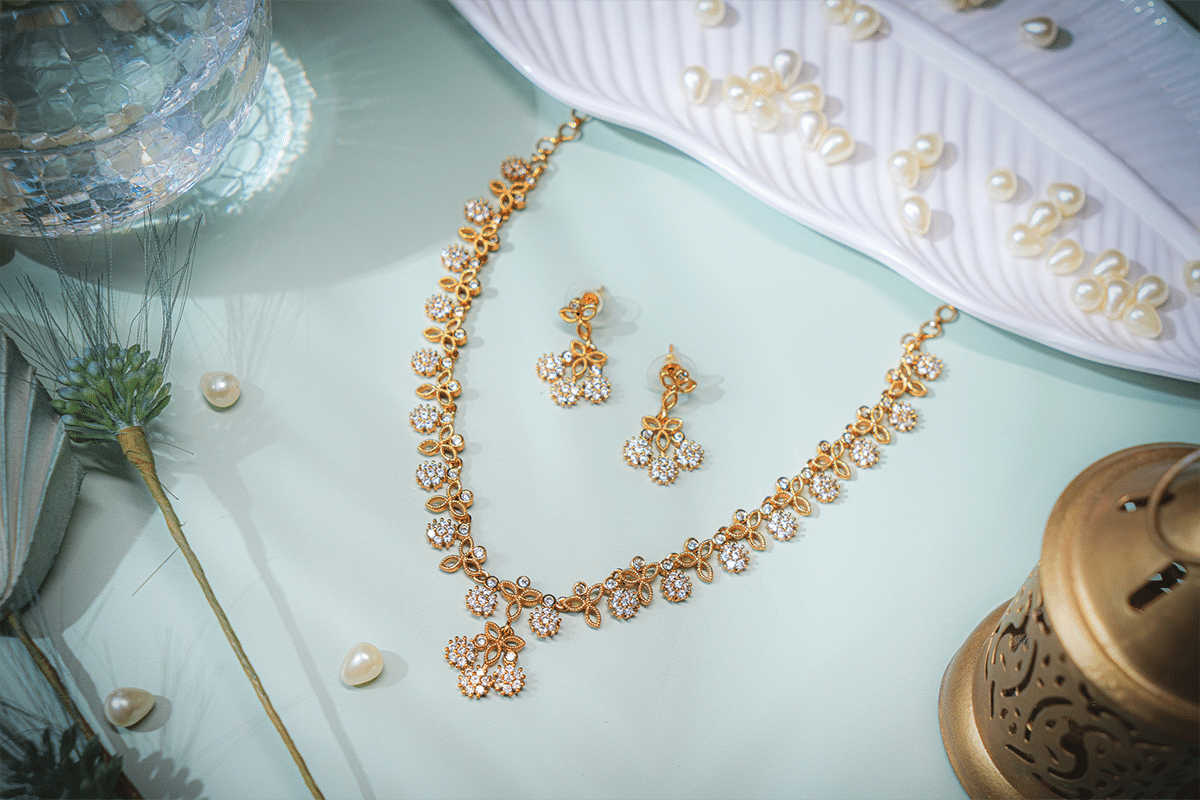 Blossom Radiance Imitation Jewellery Set