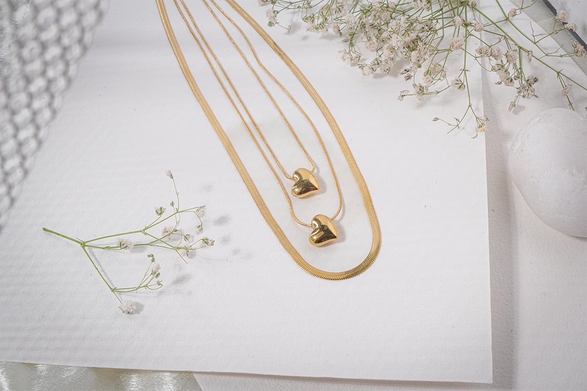 vosgi necklace for women with love pendant