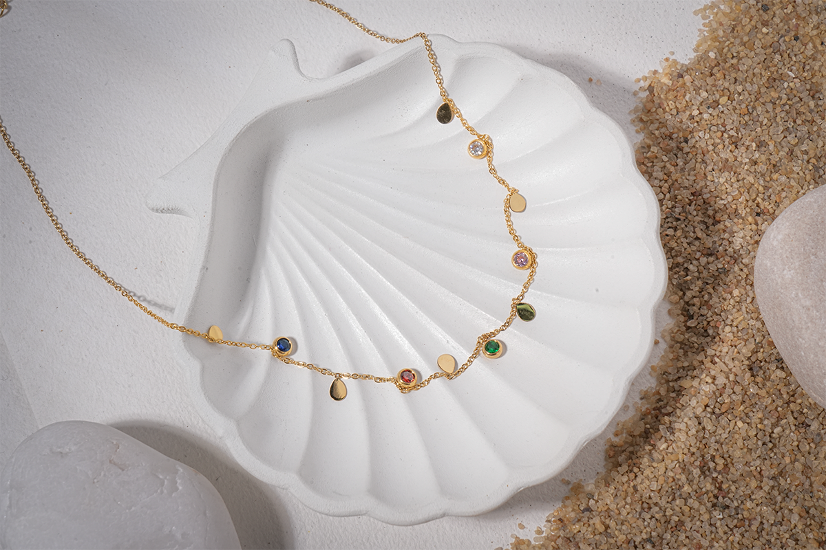 vosgi stone necklace for women