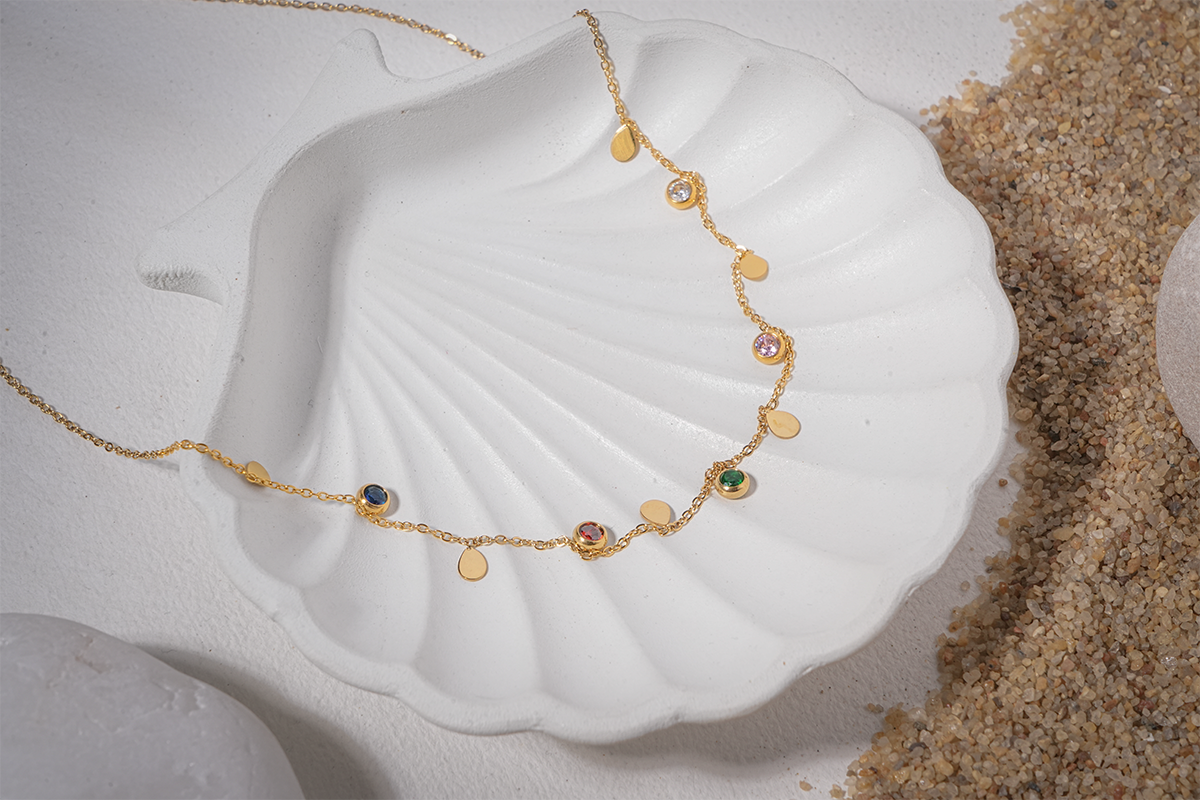 vosgi stone necklace for women