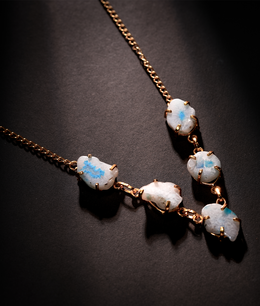 Sky Mist Stoned Necklace