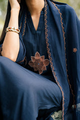 Navy Blue Kurta Set