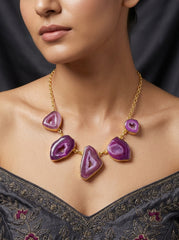 Sky Mist Stoned Necklace