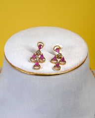 Regal Charm Stoned Necklace Set