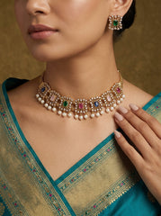 Pearl & Gemstone Choker