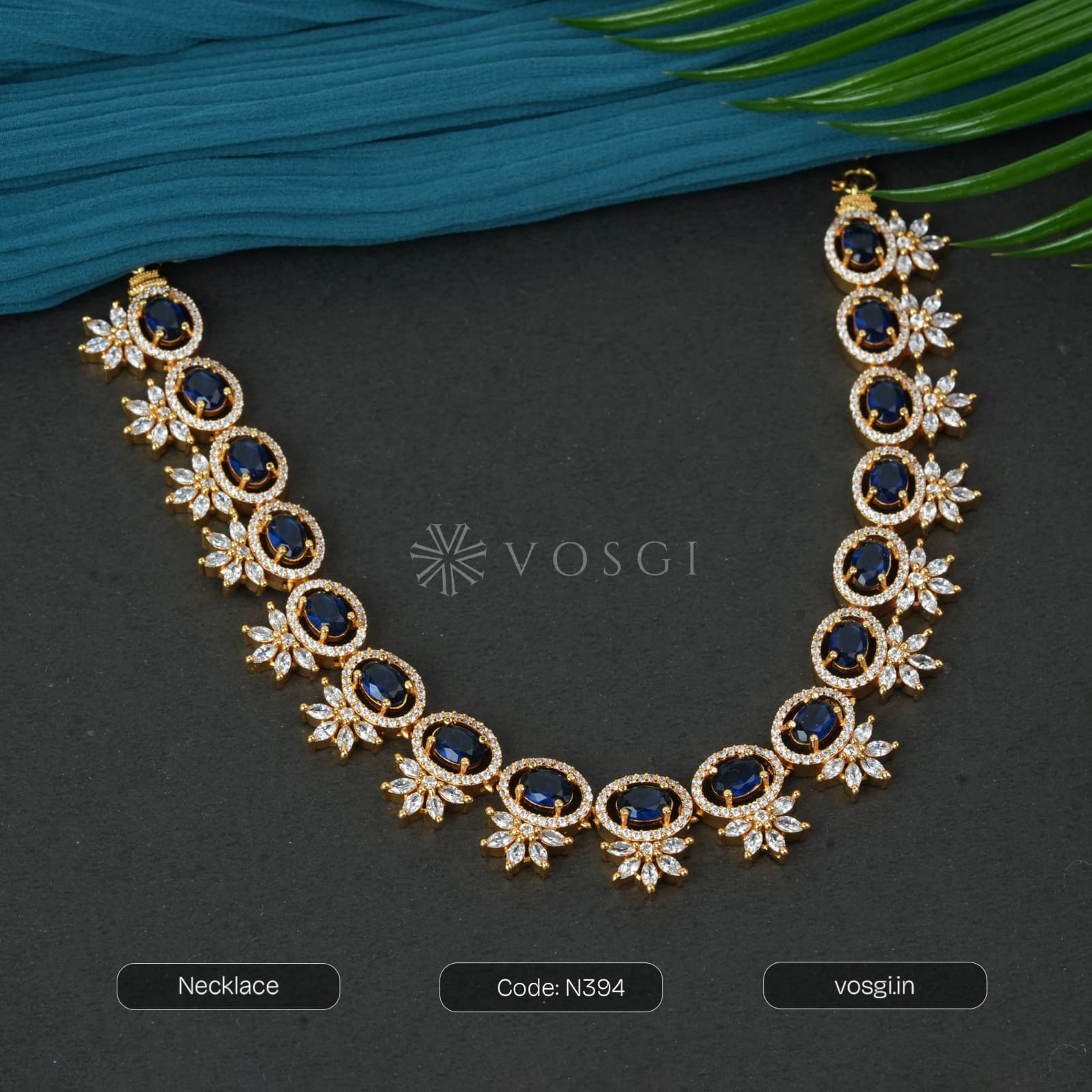 GOLD&DIAMONED NECKLACE FOR WOMEN