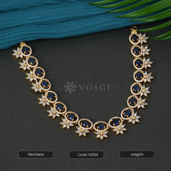 GOLD&DIAMONED NECKLACE FOR WOMEN