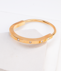 Classic Gold Sleek Bangle Bracelet(BR-230)