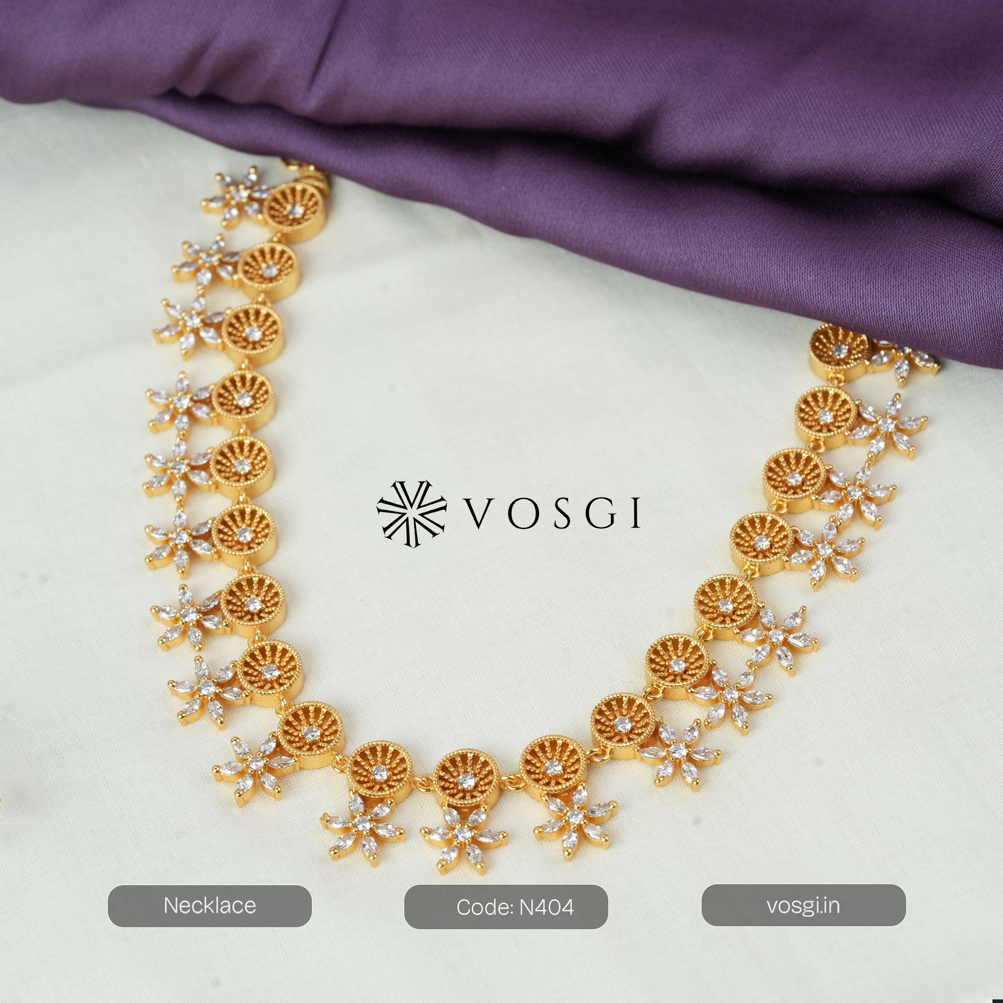 GOLD TONED NECKLACE FOR WOMEN